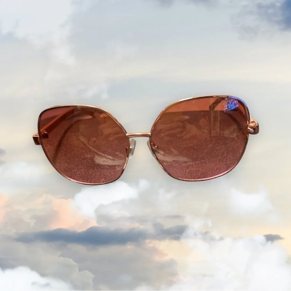 Oscar de la Renta Pink/Gold Frame‎ Sunglasses EUC Frame